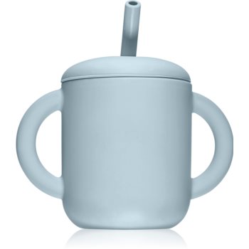 Mushie Training Cup with Straw ceasca cu pai