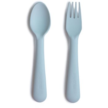 Mushie Fork and Spoon Set tacâmuri