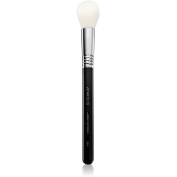 Sigma Beauty Face F76 Chiseled Cheek™ pensulă medie pentru produse lichide, cremoase și pudrate