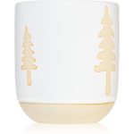 Paddywax Cypress & Fir White Glazed Raw Ceramic lumânare parfumată