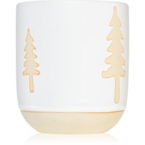 Paddywax Cypress & Fir White Glazed Raw Ceramic lumânare parfumată