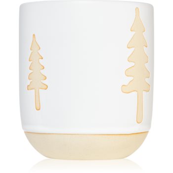Paddywax Cypress & Fir White Glazed Raw Ceramic lumânare parfumată