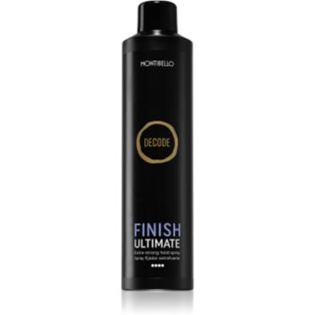 Montibello Decode Finish Ultimate Spray fixativ pentru păr cu fixare foarte puternică rezistent la umezeala