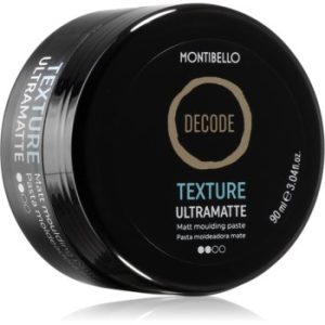 Montibello Decode Texture Ultramatte pastă de styling transparentă pentru o fixare medie pentru un aspect mat