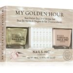Nails Inc. My Golden Hour Nail Polish Duo and Sticker Set set de lacuri de unghii