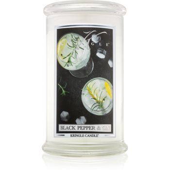 Kringle Candle Black Pepper & Gin lumânare parfumată