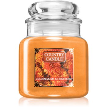 Country Candle Golden Mums & Honey Crisp lumânare parfumată