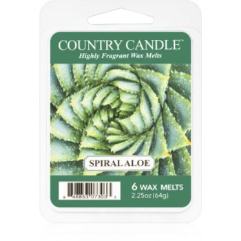Country Candle Spiral Aloe ceară pentru aromatizator