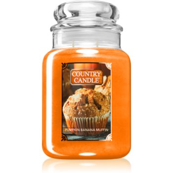 Country Candle Pumpkin Banana Muffin lumânare parfumată