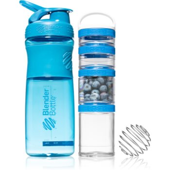 Blender Bottle Sport Mixer® GoStak set cadou Blue (pentru sportivi) culoare