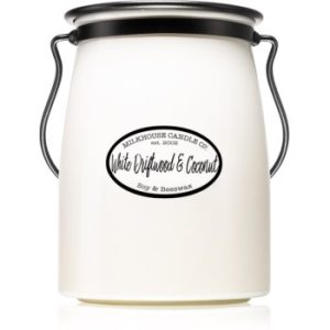 Milkhouse Candle Co. Creamery White Driftwood & Coconut lumânare parfumată Butter Jar