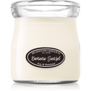 Milkhouse Candle Co. Creamery Banana Sunset lumânare parfumată Cream Jar