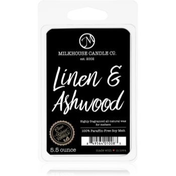 Milkhouse Candle Co. Creamery Linen & Ashwood ceară pentru aromatizator
