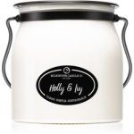 Milkhouse Candle Co. Creamery Holly & Ivy lumânare parfumată Butter Jar