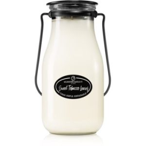 Milkhouse Candle Co. Creamery Sweet Tobacco Leaves lumânare parfumată Milkbottle