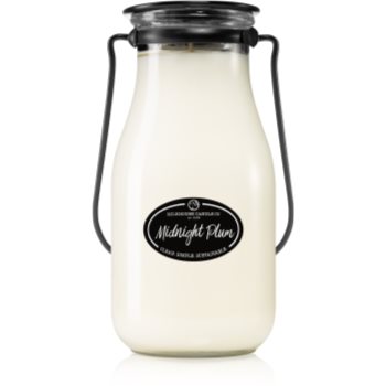 Milkhouse Candle Co. Creamery Midnight Plum lumânare parfumată Milkbottle