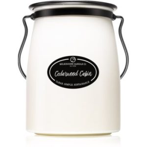 Milkhouse Candle Co. Creamery Cedarwood Cabin lumânare parfumată Butter Jar