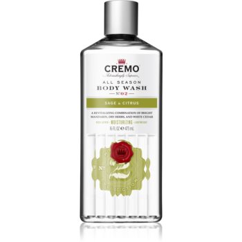 Cremo Sage and Citrus Body Wash Gel de dus pentru curatare