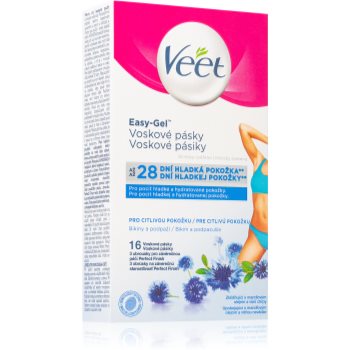 Veet Easy-Gel benzi depilatoare cu ceara rece linia inghinala si axile