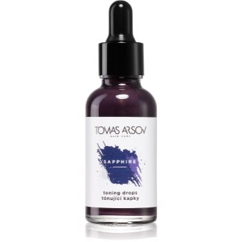 Tomas Arsov Sapphire Toning Drops ingrijire par pentru păr în nuanțe reci de blond, decolorat sau șuvițat