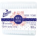 Linteo Natural bețișoare din bumbac cutie