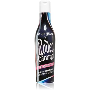 Oranjito Rodeo Caramel Accelerator loțiune pentru bronzat la solar, cu componente bio și accelerator de bronzare