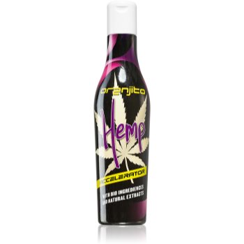 Oranjito Hemp Accelerator loțiune pentru bronzat la solar, cu componente bio și accelerator de bronzare unisex