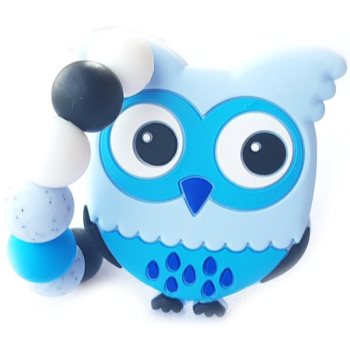 KidPro Teether Owl Blue jucărie pentru dentiție