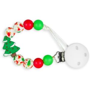 KidPro Pacifier Holder Christmas Tree clips pentru suzetă
