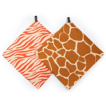 KLRK Home Wild Color Zebra&Giraffe scutece textile