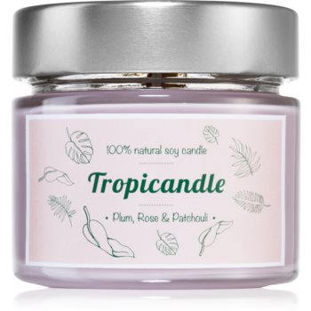 Tropicandle Plum, Rose & Patchouli lumânare parfumată