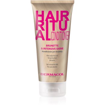 Dermacol Hair Ritual balsam pentru nuante de par castaniu