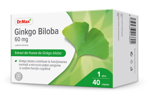 Dr.Max Ginkgo Biloba 60mg, 40 capsule moi