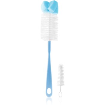 BabyOno Take Care Brush for Bottles and Teats with Mini Brush & Sponge Tip perie de curățare