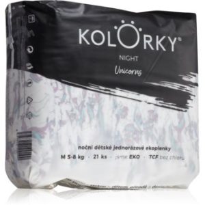 Kolorky Night Unicorn scutece ECO de unică folosință pentru ingrijire de noapte si protectie