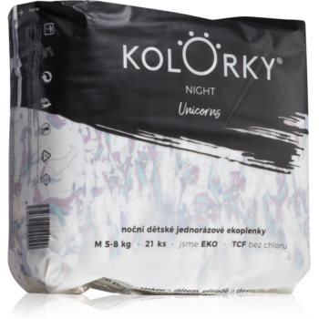 Kolorky Night Unicorn scutece ECO de unică folosință pentru ingrijire de noapte si protectie
