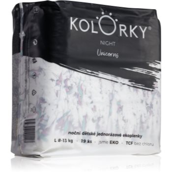 Kolorky Night Unicorn scutece ECO de unică folosință pentru ingrijire de noapte si protectie