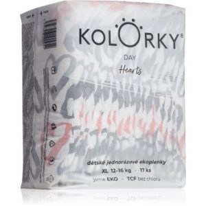 Kolorky Day Hearts scutece ECO de unică folosință