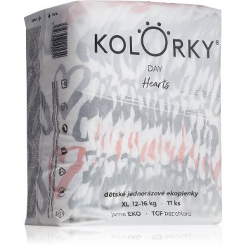 Kolorky Day Hearts scutece ECO de unică folosință