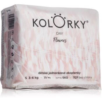 Kolorky Day Flowers scutece ECO de unică folosință