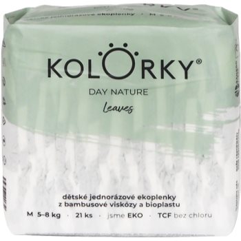Kolorky Day Nature Bambus Leaves scutece ECO de unică folosință