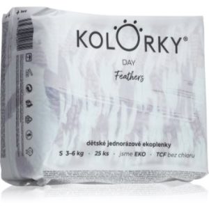 Kolorky Day Feathers scutece ECO de unică folosință