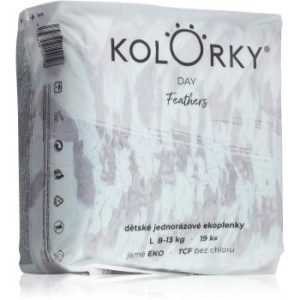 Kolorky Day Feathers scutece ECO de unică folosință