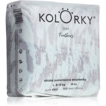 Kolorky Day Feathers scutece ECO de unică folosință