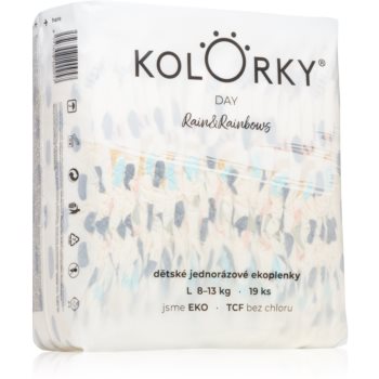 Kolorky Day Rain&Rainbow scutece ECO de unică folosință