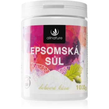 Allnature Epsom salt Oak Bark saruri de baie