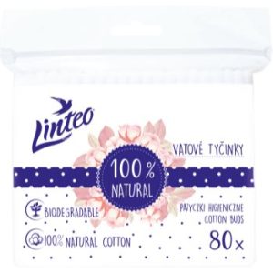 Linteo Natural Cotton Buds bețișoare din bumbac în săculeț