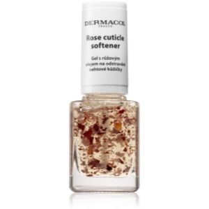 Dermacol Nail Care Rose gel pentru îndepărtarea cuticulelor cu ulei de trandafir