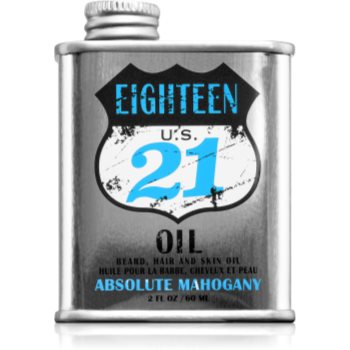 18.21 Man Made Absolute Mahogany Oil Ulei nutritiv pentru păr pentru față și barbă