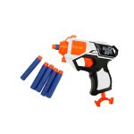 Set pistol cu 6 sageti tip ventuza din burete, Zapp Toys